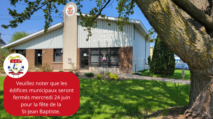 Édifices municipaux fermés
